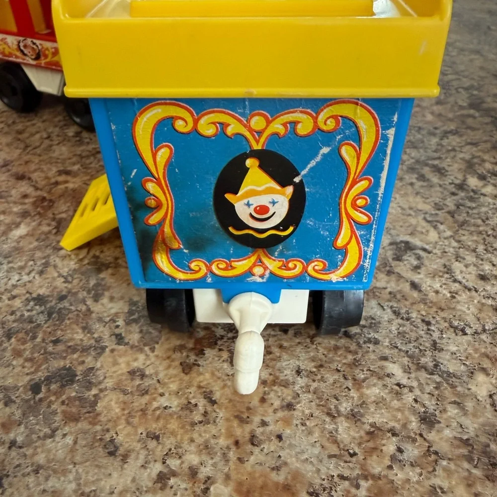 Vintage Fisher-Price Colorful Circus Train Set